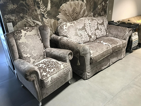 Диван(182*98*94) + Кресло(88*88*103) KEOMA "ULISSE" Пр-во: Италия