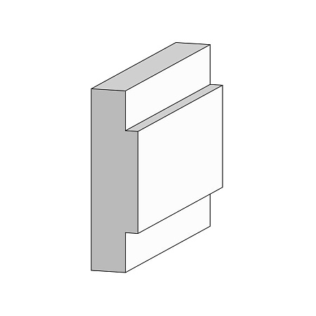 Цокольный карниз КЦ2 105x28х2000