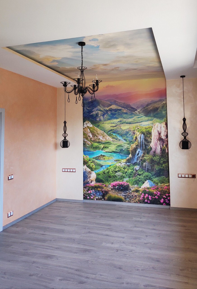 Фреска в интерьере