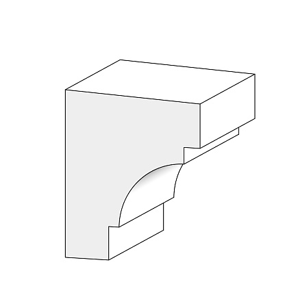 Подоконник П6 150x125х2000