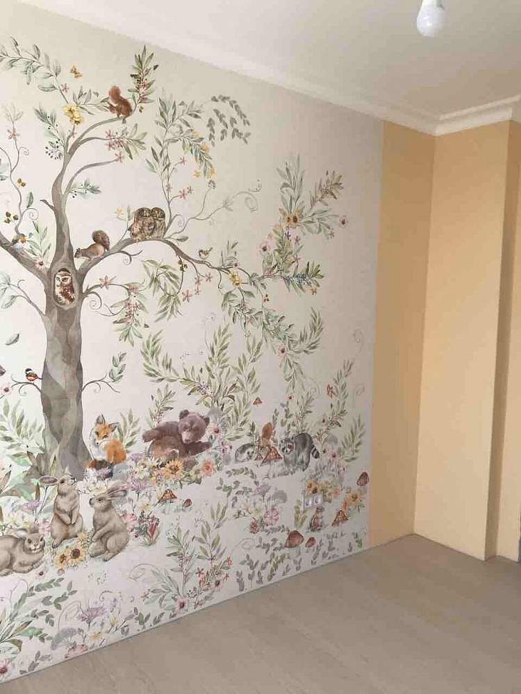 Фреска в интерьере