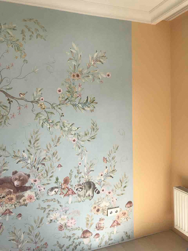 Фреска в интерьере