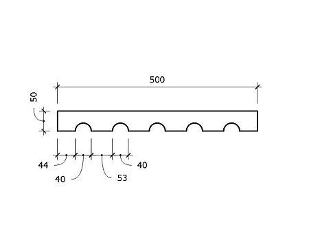 Пилястра Adams ПЛ1 50x500