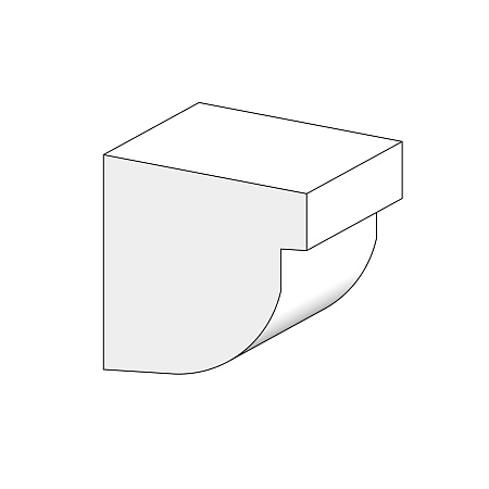 Подоконник Adams П10 110x108