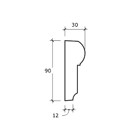 Наличник Adams Н2 90х30