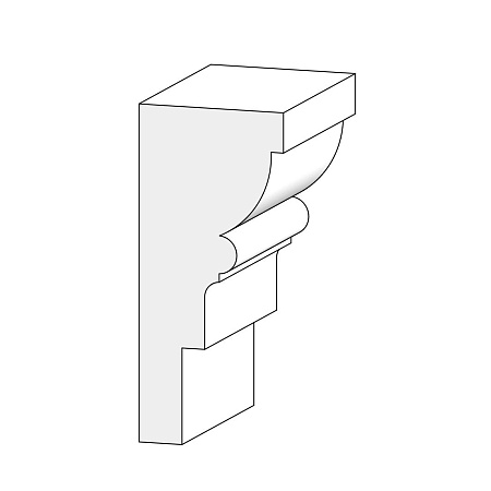 Межэтажный карниз КМ4 230x102х2000