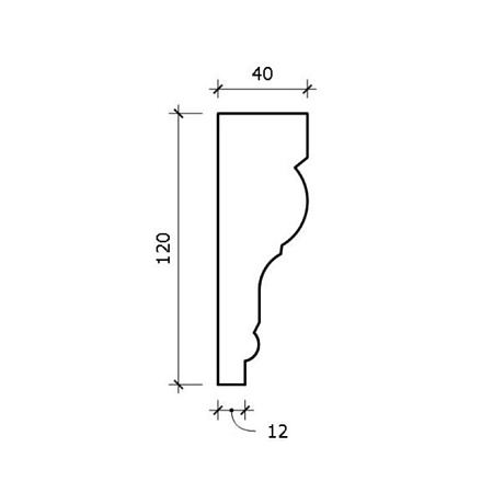 Наличник Adams Н6 120x40