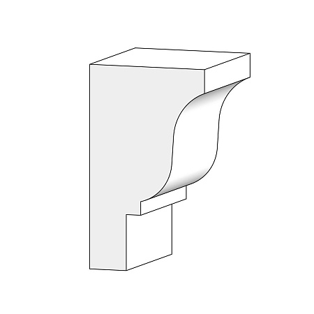 Венчающий карниз КВ7 230x136х2000