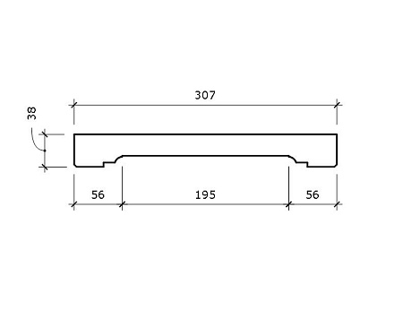 Пилястра Adams ПЛ3 307x38