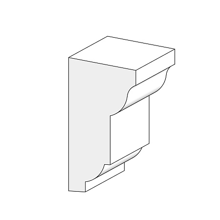 Подоконник П5 178x94х2000