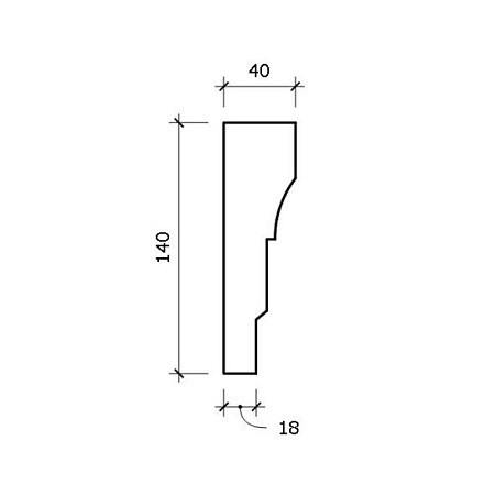 Наличник Adams Н10 140x40