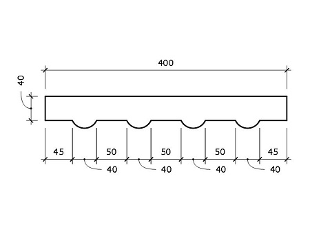 Пилястра Adams ПЛ10 400x40