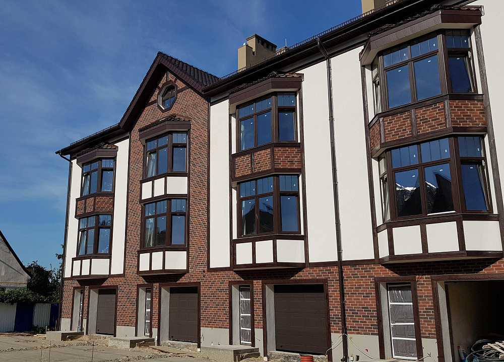 Фасад таунхаусов по ул.Ташкентская 